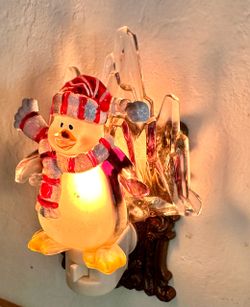 Winter Penguin Night Light