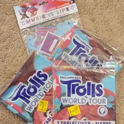 Trolls Party Decorations  3 Table Cloth & Banner