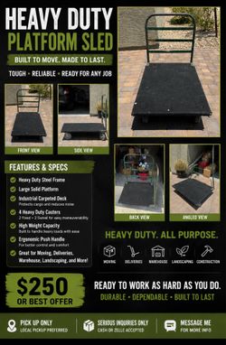 Heavy Duty Industrial Platform Cart