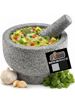 Heavy-Duty Granite Mortar & Pestle Set