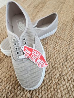 Vans Off The Wall Brown Canvass Shoes Brand New Unworn