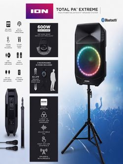 ION Total PA Extreme 600W Bluetooth Speaker – Like New