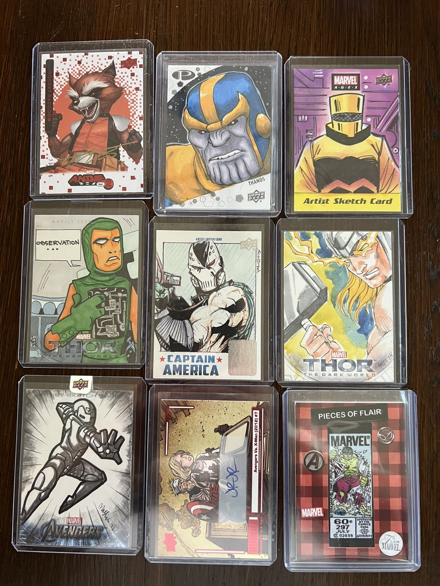 8 One Of One Marvel Artist Sketch Cards And Autos