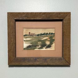 Vintage Watercolor Framed And Signed J Massie Wall Decor