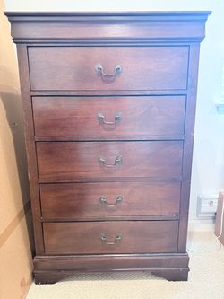 Dark wood dressers
