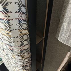 Twin Bed With 3 Storage Spaces With Small Cabinet