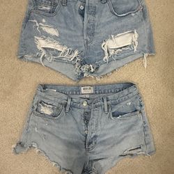 Denim short and jeans