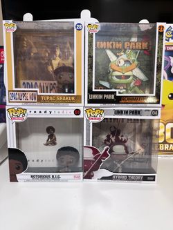 Linkin park - 2pac and BIGGIE Funko Pop Album cover