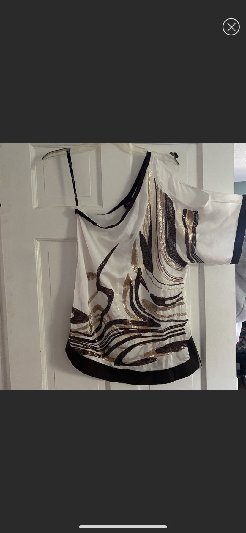 New with tag Bebe asymmetrical shirt