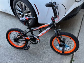 Mongoose 16” wheel neon orange bike for 4 - 7years old