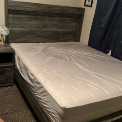 Queen Bed Frame With Nightstand 