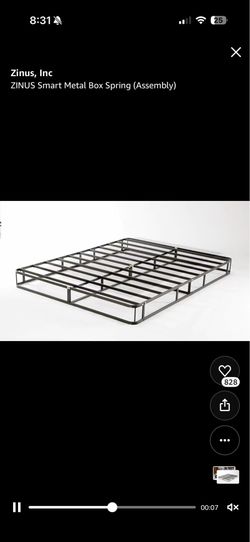 Queen metal box spring to elevate bed