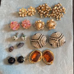 Vintage Clip Earrings Group