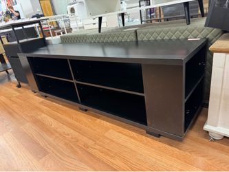 Black Wooden TV Stand 59”L x 15”W x 17”H
