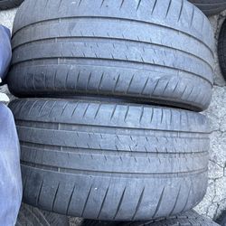 (2) 245/35ZR19 PAIR OF USED TIRES MICHELIN CUP2 60%  LIFE !
