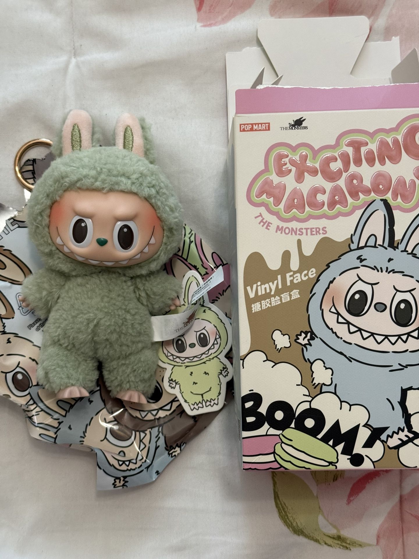 the monsters macaron labubu green grape