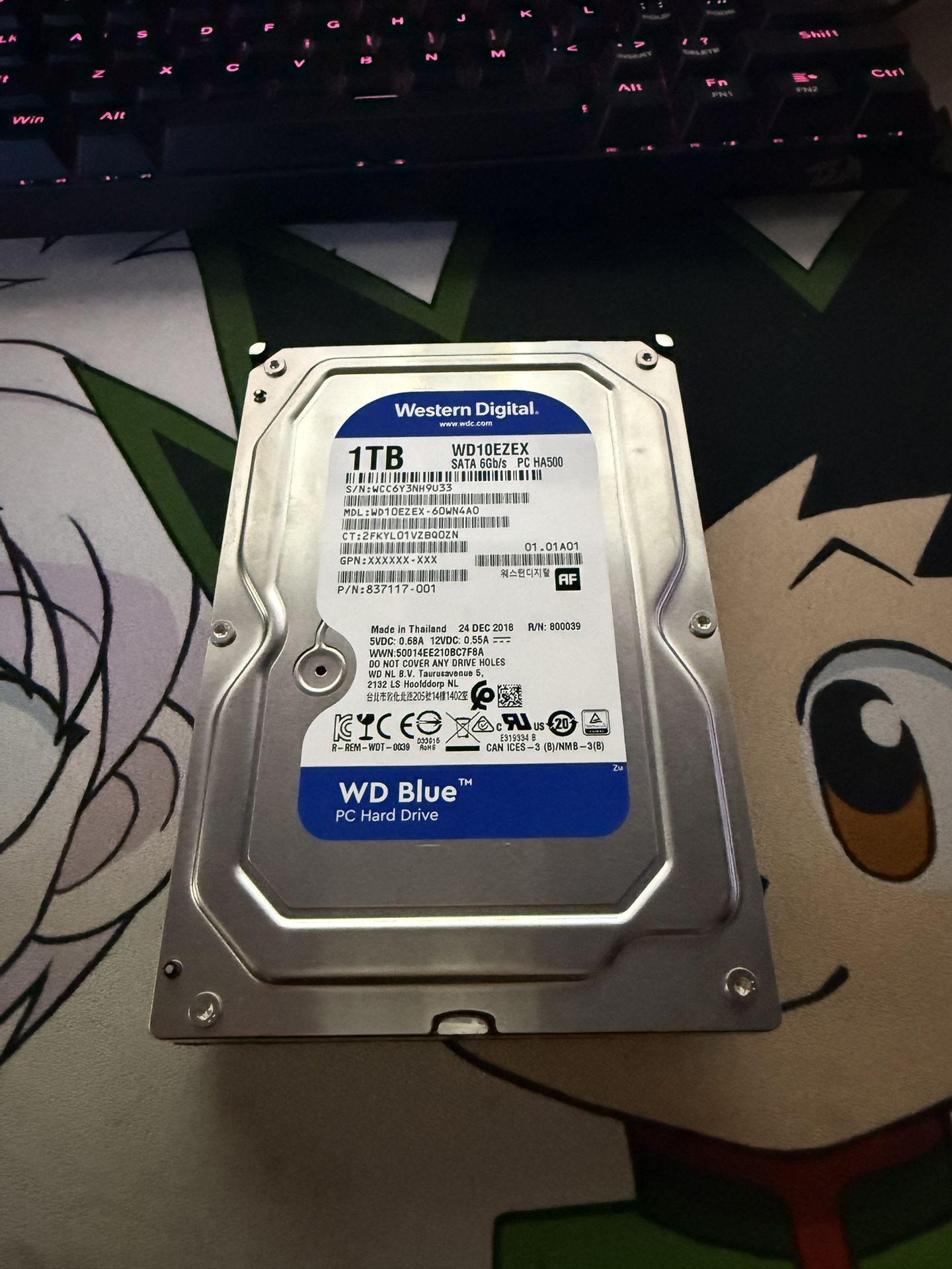 1TB Hard drive