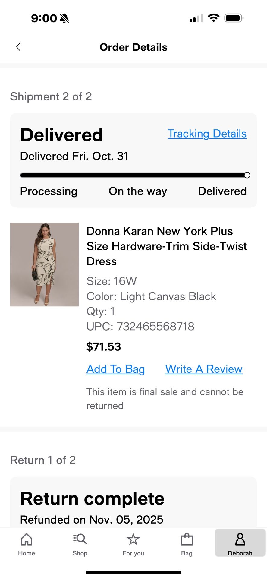 Donna Karen Dress