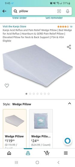 Acid Reflux Pillow GERD Memory Foam W/Pillow Case