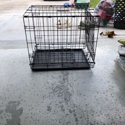 Pet Cage: 24”L x 20”H x 17”D  