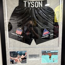 Autographed Mike Tyson Trunks