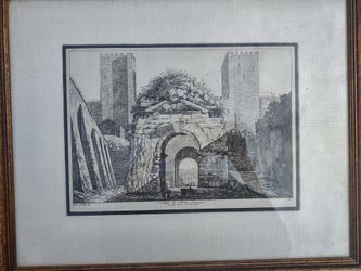 2 Luigi Rossini Etchinging/Lithographs Signed & Numbered