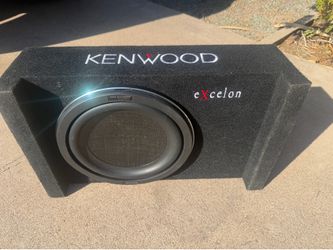 Clean Kenwood Excelon 10” KFC-XW1000F Shallow Downfire Sub