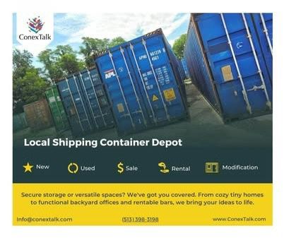 Shipping container - buy local- depot - storage - shed