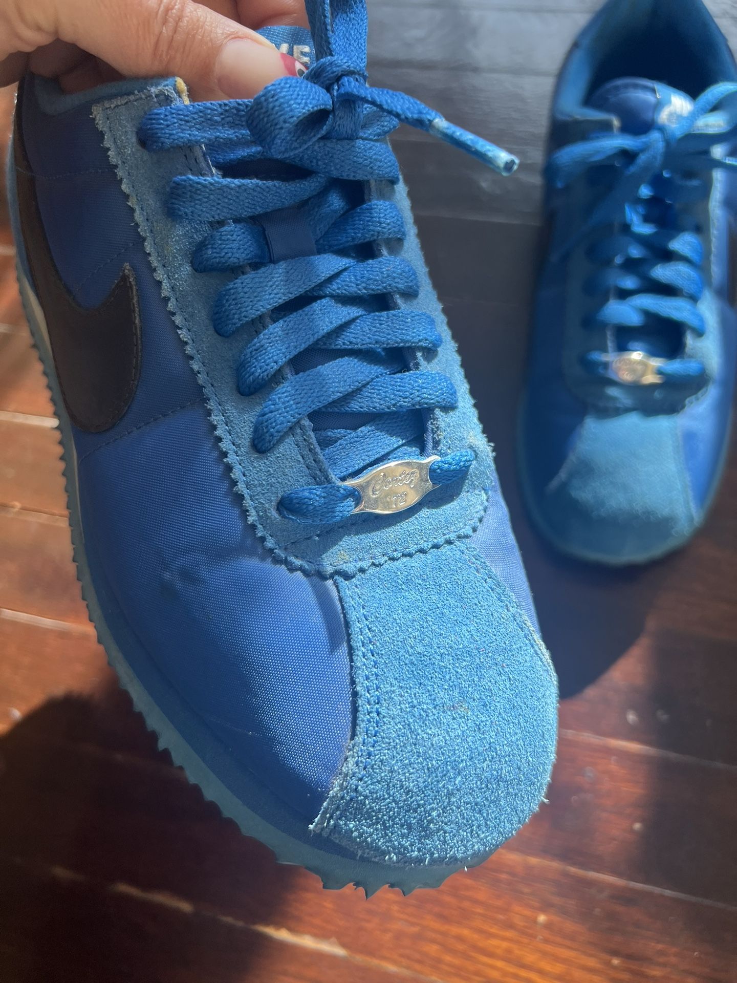 Royal Blue Suede Nike Cortez