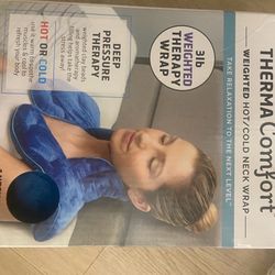 Therma Comfort-weighted hot/cold neck wrap