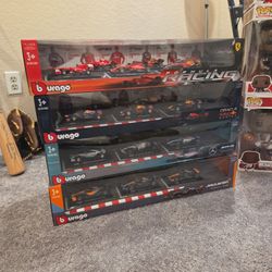 F1 Cars Set Lot All 4 Teams 