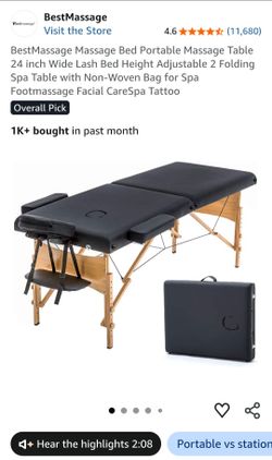 Portable massage table