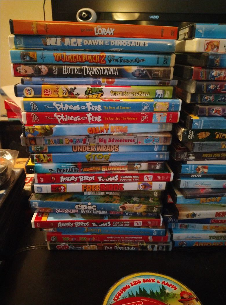 Lot of 65 Children's DVDs