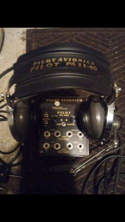 Pilot Avionics PA 1140 Headset and PA400 Intercom NEW