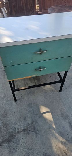 FREE vintage iron desk