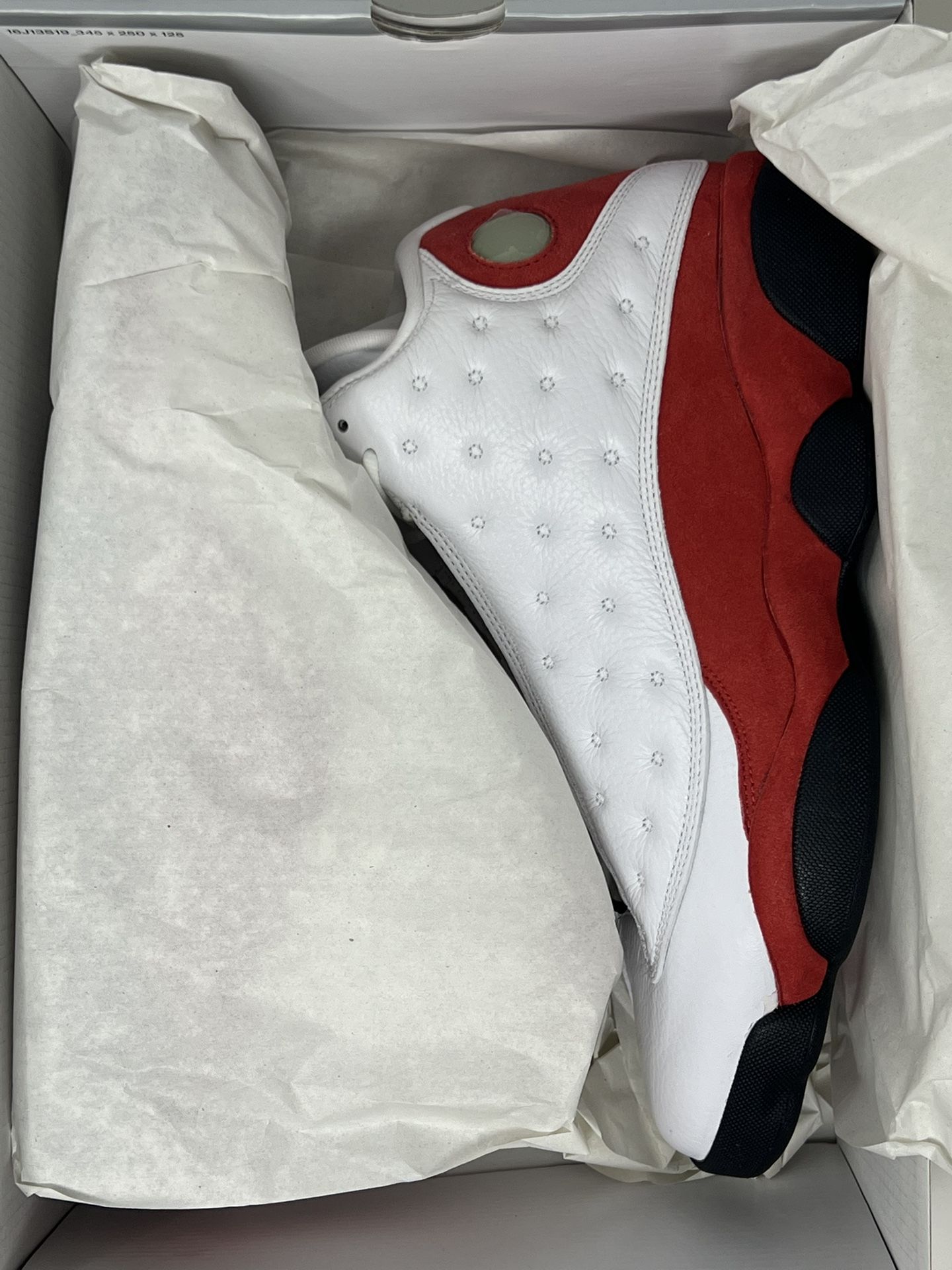 Men’s Air Jordan Retro 13 - White/Black-Team Red - Size 11