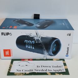 Jbl Flip 6 Bluetooth Speaker - Payments Available - Pay $1 Down To take It home