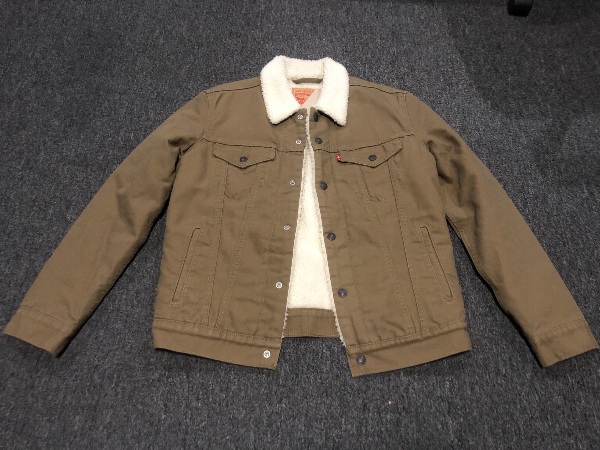 Levi’s Brown Corduroy Fleece Jacket Medium