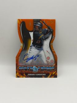 2026 Bowman Edward Florentino Orange Power Chords Auto /25