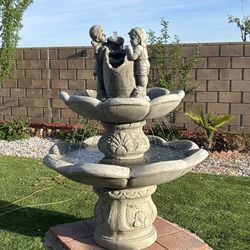 New Water Fountain Made Out Of Cement Perfect Gift 