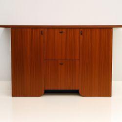1970s Italian Dry Bar In Rosewood, Luigi Saccardo For Gasparello