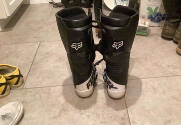 Fox dirt bike boots for kids youth size 9