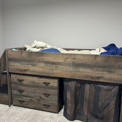 Kids Loft Bed With Storage 