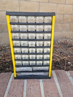Vintage ZAG 38 Drawer Hardware Organizer Cabinet