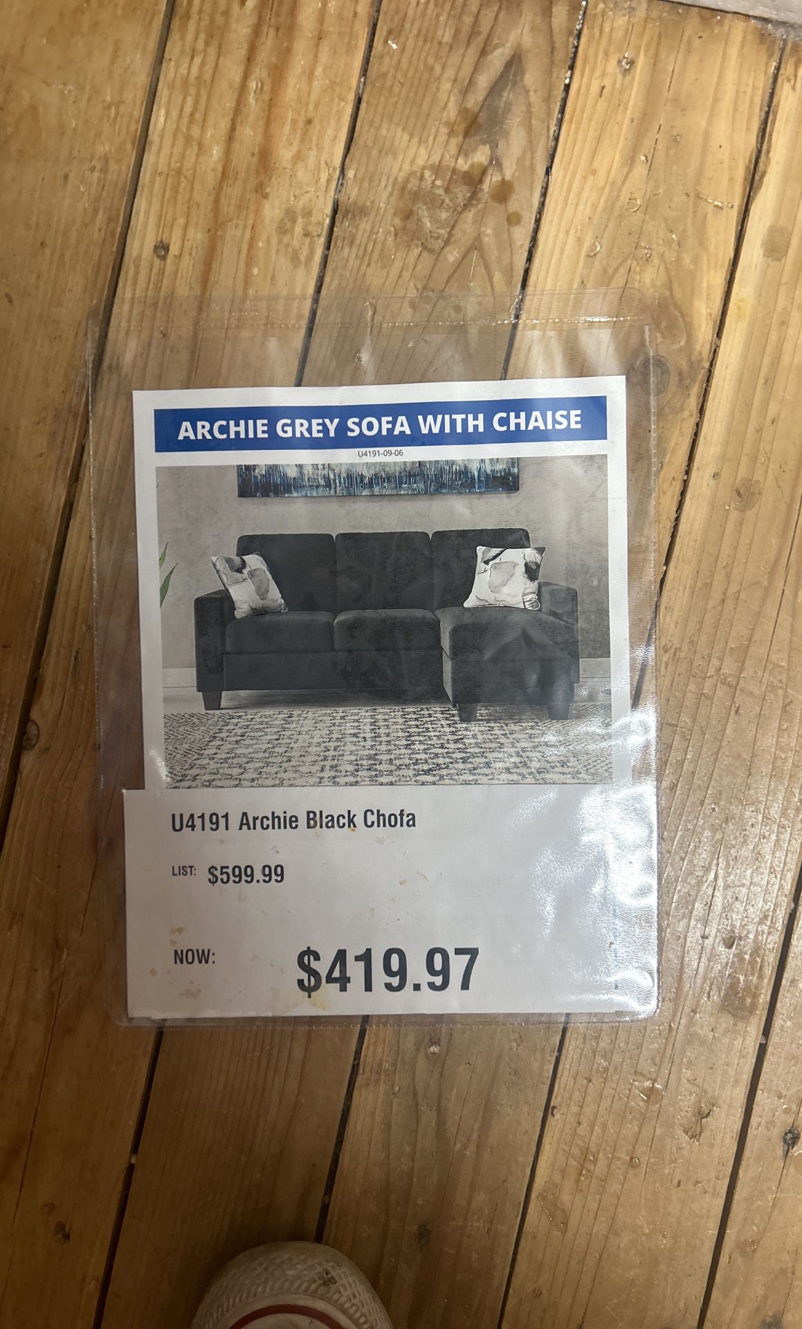 Couch W Chase Brand New