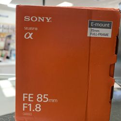 Sony 85 1.8 E Mount