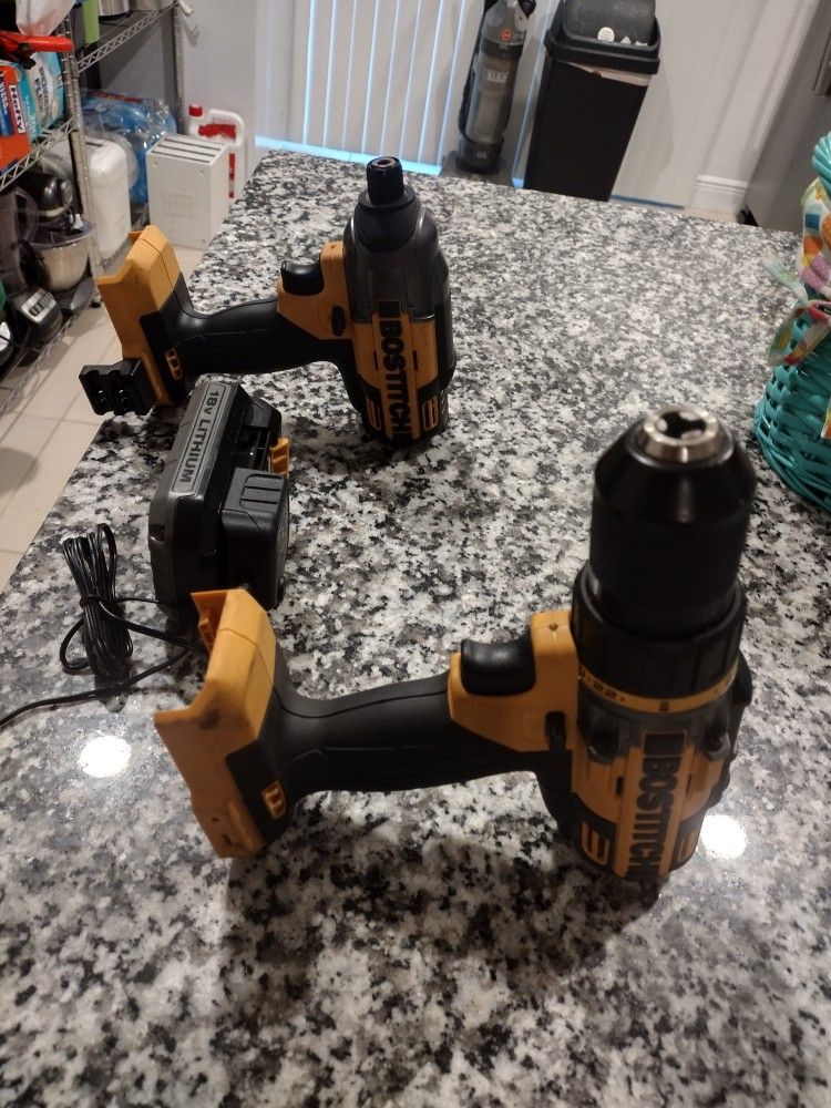drill and screwdriver Bostitch 18v