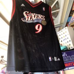 Sixers Basketball Jersey Size Youth L 14/16 Yrs Old 
