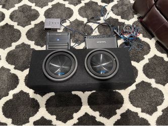 Alpine 10 inch subwoofers & box ** READ DESCRIPTION **