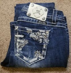 MissMe 27 Mid-Rise Easy Straight